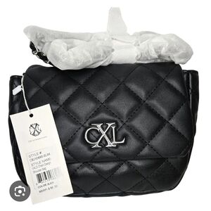 Christian Lacroix Diamond Quilted Crossbody with Silver Logo